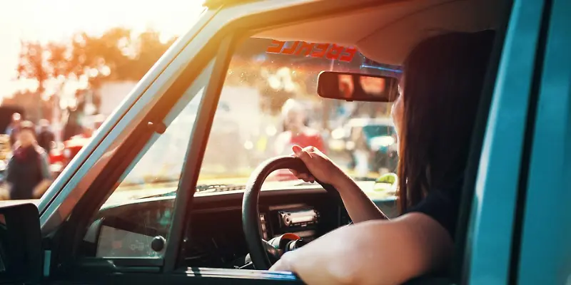 Auto, Autofahren, Sonnenuntergang