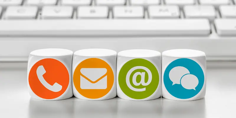 Kontakt, Email, Telefon