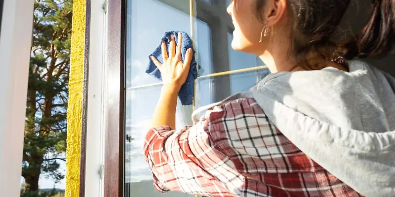 Fensterputz, Frühjahrsputz